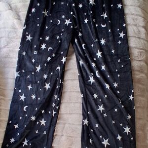 Star and Moon Print Pajama Pants